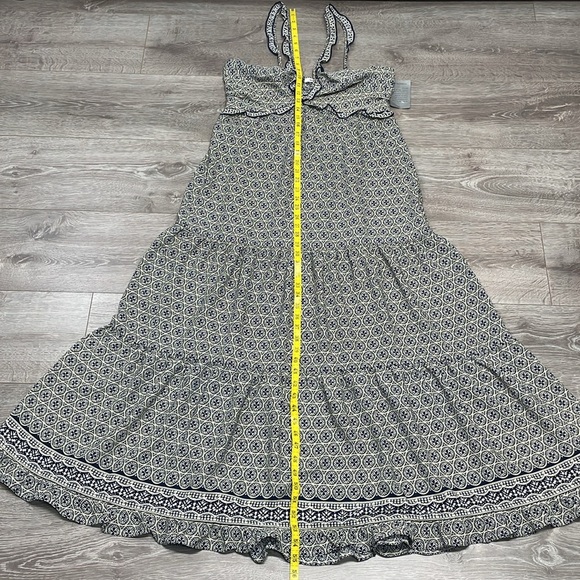 NWT Max Studio Navy Cream Medallion Links Sleeveless Maxi Dress L - Picture 12 of 15